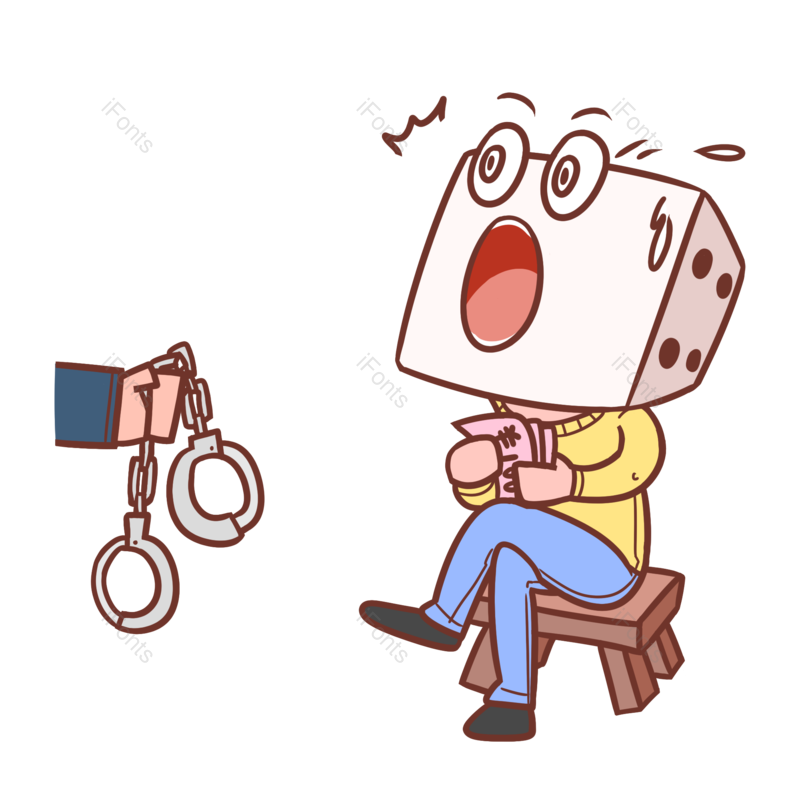 卡通图片,骰子元素,漫画PNG,手绘免抠素材